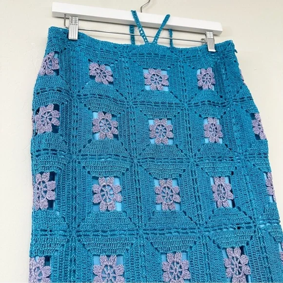 Lisa Maree You Are Now Midi Skirt in Turquoise - Picture 4 of 13